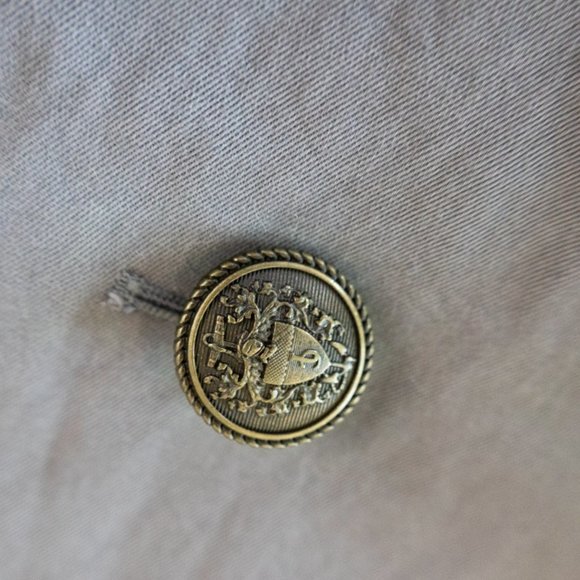 Juicy Couture Gray Military Style Jacket Size Medium Peacoat / Short Coat - Picture 7 of 16